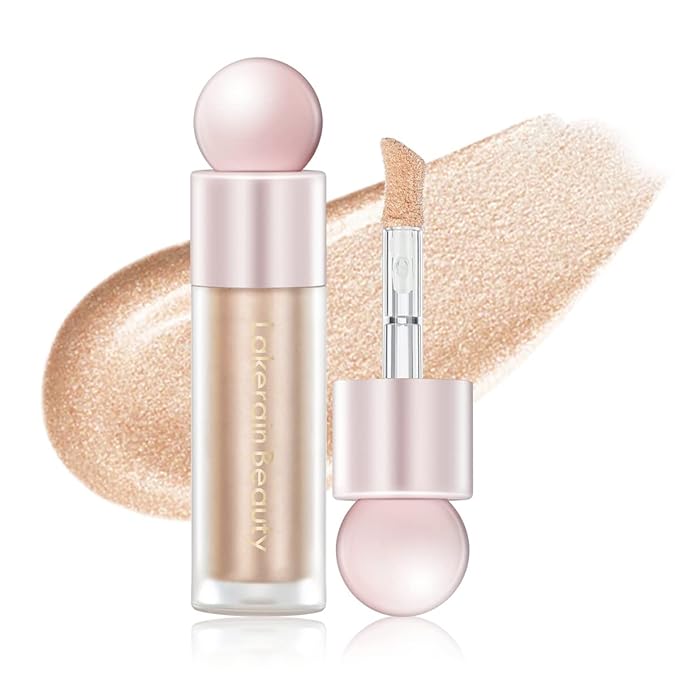 Liquid Highlighter Makeup, Natural Silky Shimmer Finish Face 1 Pack