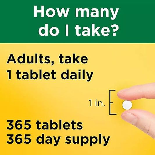 Nature Made Iron 65 mg (from Ferrous Sulfate) Tablets for Red Blood Cell Formation (365 ct.).