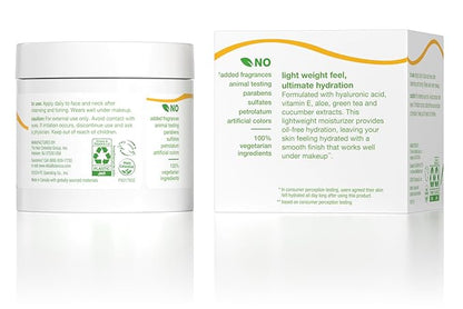Alba Botanica Daily Oil Free Hydrating Moisturizer, with Hyaluronic Acid and Vitamin E, 3 Oz (Packaging May Vary)