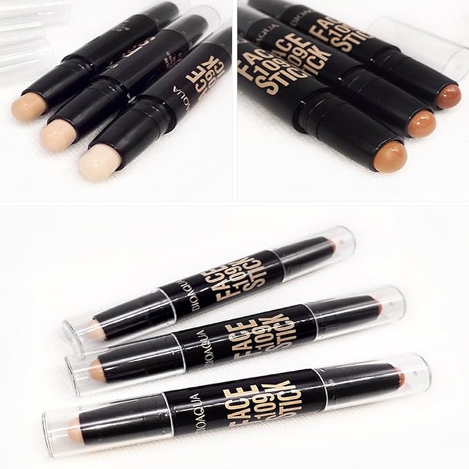 BIOAQUA Play 109 Face Stick Contour Duo 2 LIGHT COFFEE)
