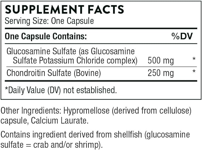 THORNE Glucosamine & Chondroitin - Support to Maintain Healthy Joint Function and Mobility* - 90 Capsules