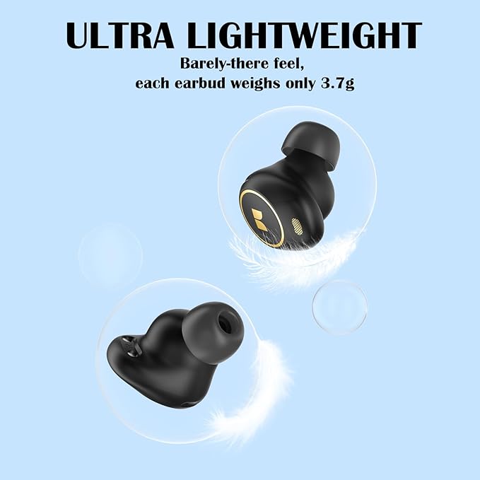 Monster Wireless Earbuds, Bluetooth 5.3 Headphones with Bass Stereo, 32 Hours Playtime, IPX6 Waterproof,USB-C Fast Charging