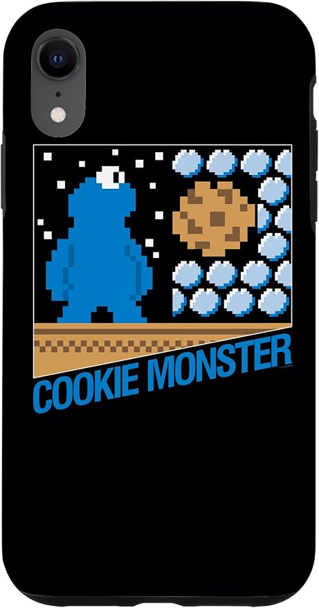 iPhone XR Sesame Street Cookie Monster 8-Bit Case