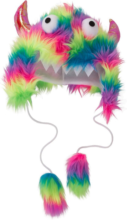 Tigerdoe Monster Hat Costume - 2 Pack Funny Crazy Hats - Monster Theme Birthday Party Supplies - Funny Furry Hats Colorful