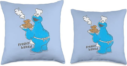 Sesame Street Cookie Monster Freshly Baked Throw Pillow, 18x18, Multicolor