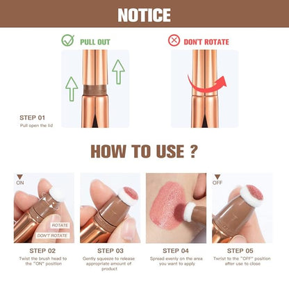 MEICOLY Liquid Contour Beauty Wand,Cream Contour Stick with