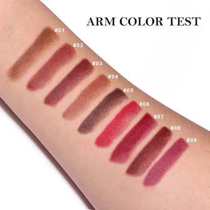 Vivid Auburn Gradient Matte Lipstick Crayon Lip Liner pencil for Women, Flawless Contour Gradual Ombre Effect lip Pencil, Long Lasting Waterproof Smudge Proof Lipstick Pencil 07#
