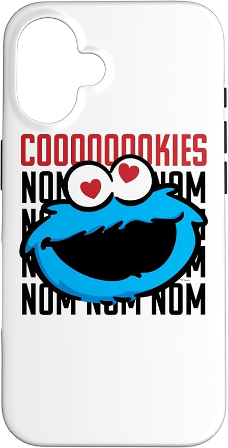 iPhone 16 Sesame Street Cookie Monster Coooooookies Case