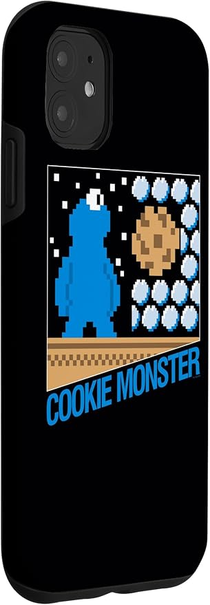 iPhone 11 Sesame Street Cookie Monster 8-Bit Case