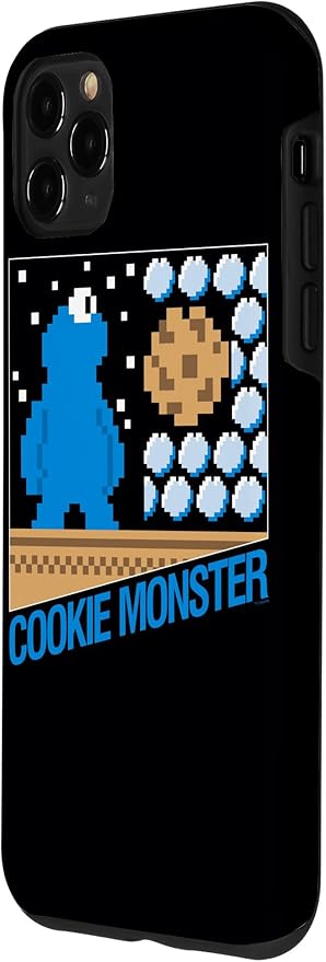 iPhone 11 Pro Max Sesame Street Cookie Monster 8-Bit Case
