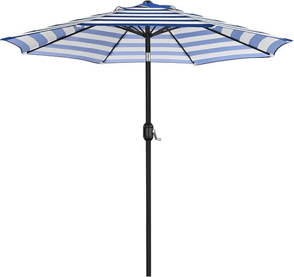 Yaheetech 9FT Outdoor Patio Umbrella, Outdoor Table Umbrella with Push Button Tilt and Crank?Market Umbrella with 8 Sturdy Ribs UV Protection Waterproof for Garden, Deck, Backyard, Pool