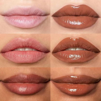 Hydrating Lip Glow Oil, Plumping Lip Oil, Tinted Lip Plumper Gloss,Younger-Looking Lips | Nourishing Long Lasting Non-Sticky Hydrating & Smoothing Lip Treatment Cruelty Free 01#