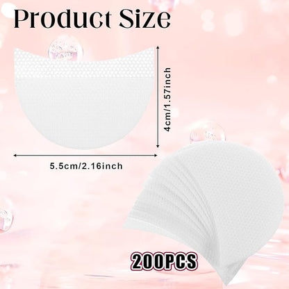 200PCS Eyeshadow Shields for Eye Makeup, Eyeshadow Shield Make up Tape for Eyelash Extensions, Eyeliner, Lip and Tinting