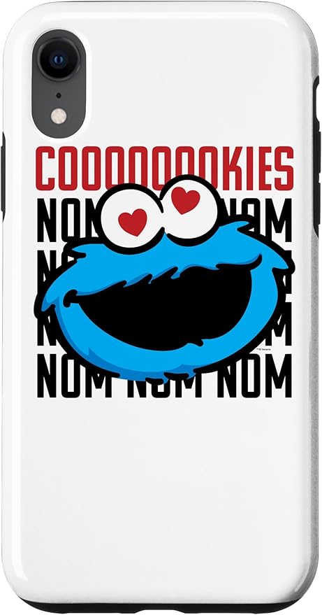 iPhone XR Sesame Street Cookie Monster Coooooookies Case