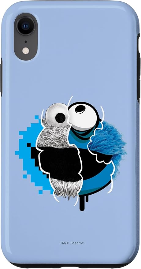 iPhone XR Sesame Street Split Cookie Monster Case