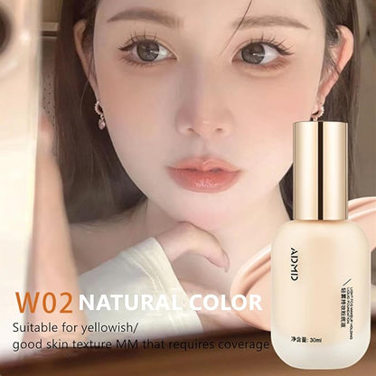 2PC 2023 New ADMD Foundation,admd Liquid Foundation,Hydrating Waterproof Coverage(#02 Natural)