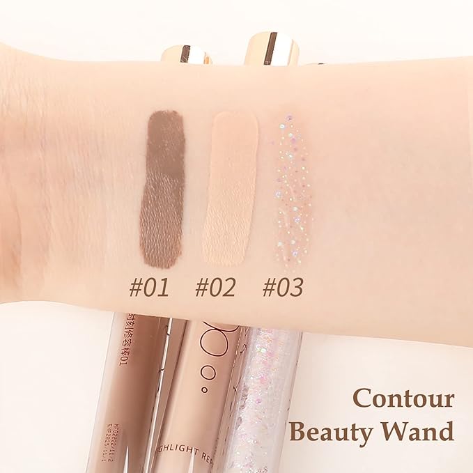 Boobeen Cream Contour Stick Liquid Bronzer and Highlighter 3 Types