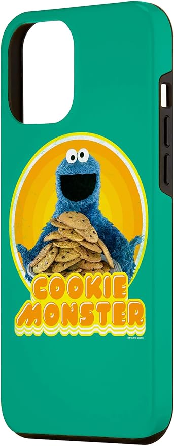 iPhone 13 Pro Max Sesame Street Cookie Monster Iron On Case