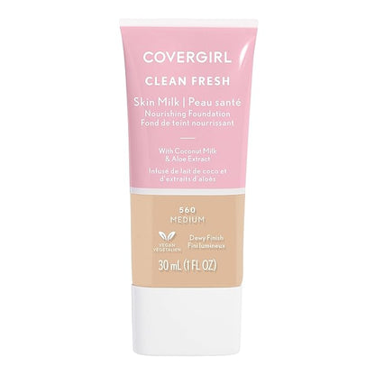 COVERGIRL, Clean Fresh Skin Milk Foundation, Medium, 1 may vary)