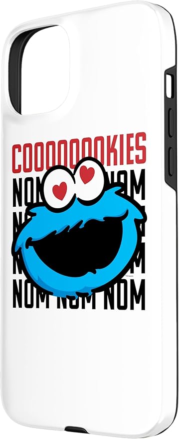 iPhone 15 Plus Sesame Street Cookie Monster Coooooookies Case