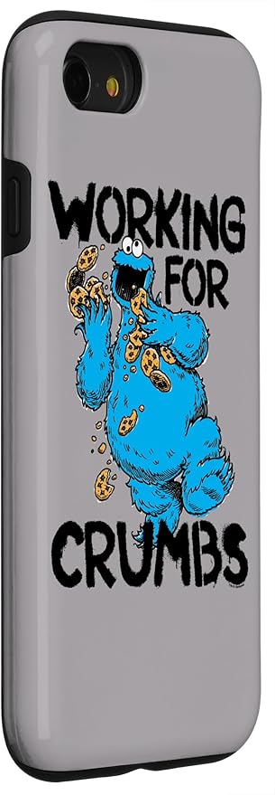 iPhone SE (2020) / 7 / 8 Sesame Street Cookie Monster Working for Crumbs Case