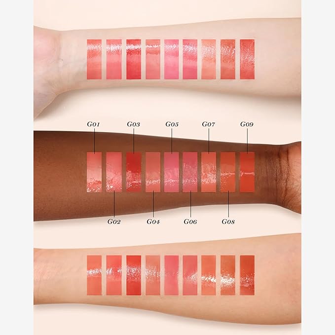 Flower Knows Midsummer Fairytales Lip Gloss-Glowy Moisturizing Coating Lip Lacquer-Hydrating Tinted Lip Oil for Girls&Women-Vegan & Cruelty Free-0.17Fl Oz(G01 Alice)