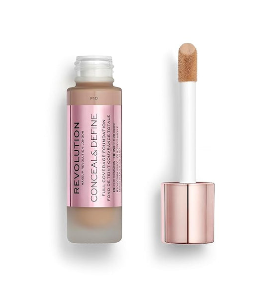 Revolution Beauty, Conceal & Define Foundation, Full Coverage, 0.8 Fl.Oz.
