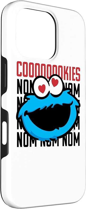 iPhone 16 Pro Sesame Street Cookie Monster Coooooookies Case