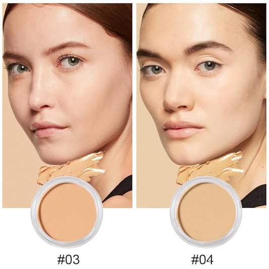 Kaely 2Pcs Cream Pot Concealer Full Coverage Set,Conceal
