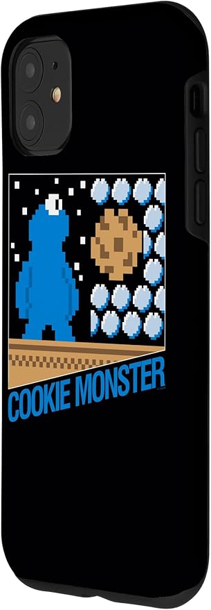 iPhone 11 Sesame Street Cookie Monster 8-Bit Case