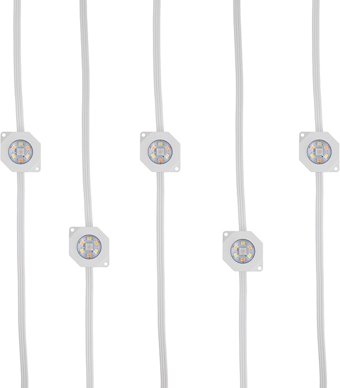 Monster Smart Permanent Outdoor Lights, 200ft, 144 LED Eaves Lights, RGB+IC+WW, Weather & Water Resistant, App & Voice Control, Compatible with Alexa & Google, Halloween, Christmas, Year-Round