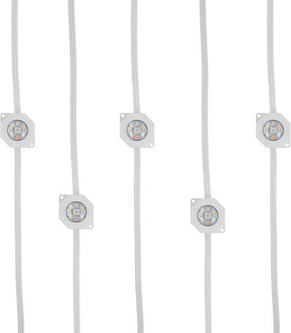 Monster Smart Permanent Outdoor Lights, 200ft, 144 LED Eaves Lights, RGB+IC+WW, Weather & Water Resistant, App & Voice Control, Compatible with Alexa & Google, Halloween, Christmas, Year-Round