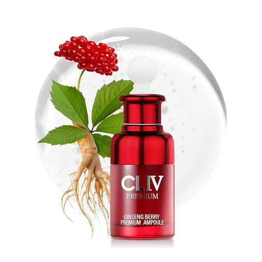 Ginseng Berry Premium Ampoule, Nourishing Facial Ampoule for Dry and Tired Skin, Healthy and Dewy Skin, Authentic Korean Skincare (Special Kit)