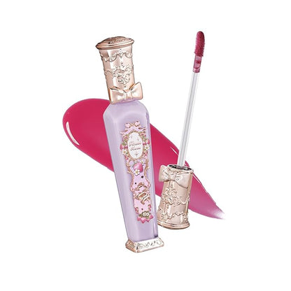 Flower Knows Violet Strawberry Rococo Glowy Lip Gloss-Moisturizing Tinted Lip Oil-Hydrating Lip Makeup for Girls&Women-Vegan & Cruelty-Free-0.12 Fl Oz,1 Count (G04 Blackberry Jam)