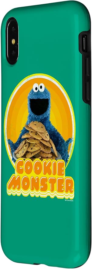 iPhone X/XS Sesame Street Cookie Monster Iron On Case