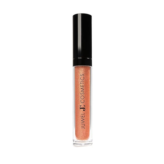 Juwel Cosmetics Ultra Lip Gloss, Gloss for Dry Lips, High Shine, Smooth Finish Moisturizing Lip Gloss with Beeswax, Castor Oil and Vitamin E, Vegan, Talc-free, Cashmere