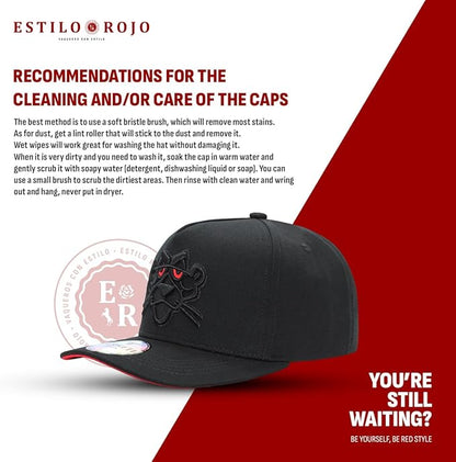 Culiacan Panther Mens Cap - Black Baseball Cap for Men and Women, Black Snapback Hats for Men, Mens Hats and Caps - Adjustable Size