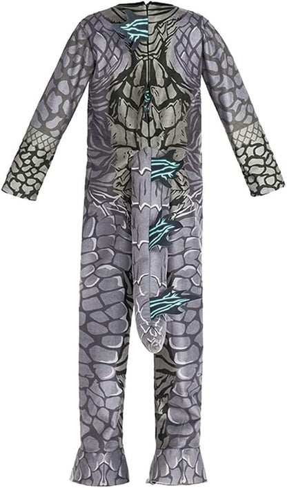 CAFELE Deluxe Dinosaur Costume The King Monsters Jumpsuit Bodysuit Dress-Up Halloween Costume for Kids Ages 3 and Up