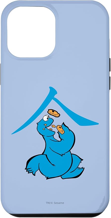 iPhone 14 Pro Max Sesame Street Cookie Monster Eat in Kanji Case