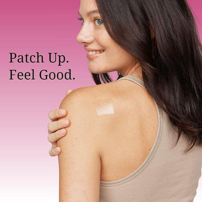 The Patch Remedy Menopause Patches - 30 Topical Menopause Relief for Women, Natural Hot Flash, Mood Support with Transdermal Gotu Kola, Damiana, Black Cohosh, Valerian, Skull Cap, Oat Seed, Ginger