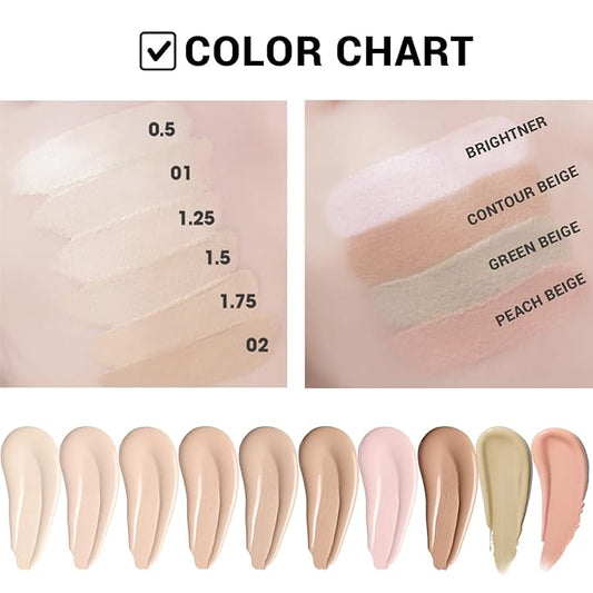 THE SAEM Cover Perfection Tip Concealer, Liquid Multi-Use Ice Beige) 0.2 fl.oz