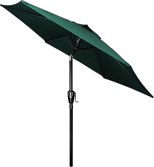 Simple Deluxe 9' Patio Umbrella Outdoor Table Market Yard Umbrella with Push Button Tilt/Crank