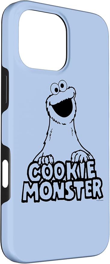 iPhone 16 Pro Max Sesame Street Vintage Cookie Monster Case
