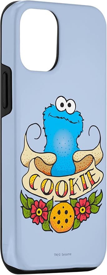 iPhone 12/12 Pro Sesame Street Cookie Monster Cookie Tattoo Case