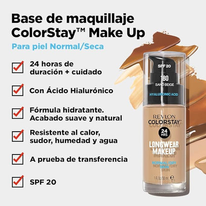 Revlon Colorstay SPF 20 Makeup Foundation for Normal/Dry 1 Ounce