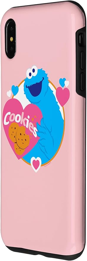 iPhone XS Max Sesame Street Cookie Monster Love Cookies Case