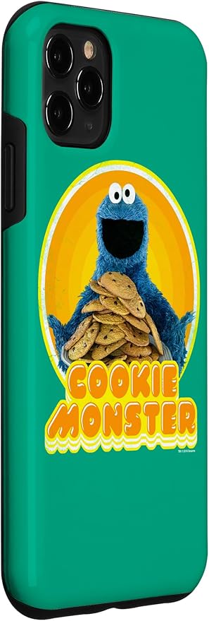 iPhone 11 Pro Max Sesame Street Cookie Monster Iron On Case