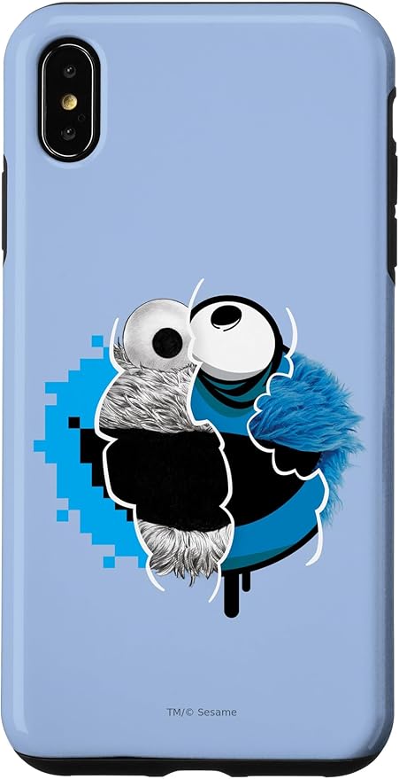 iPhone XS Max Sesame Street Split Cookie Monster Case