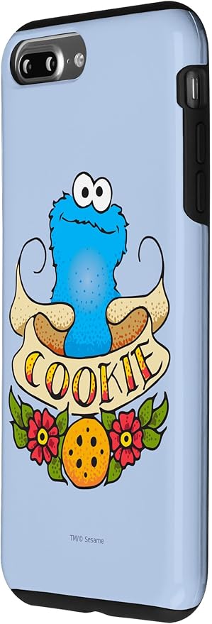 iPhone 7 Plus/8 Plus Sesame Street Cookie Monster Cookie Tattoo Case
