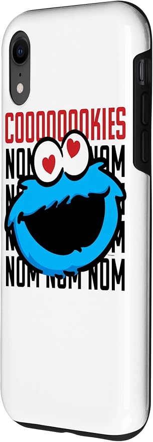 iPhone XR Sesame Street Cookie Monster Coooooookies Case